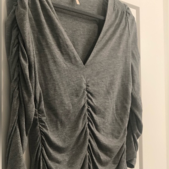 Light grey wool cardigan Rebecca Taylor, new, fits US size M (L European). - Picture 3 of 5